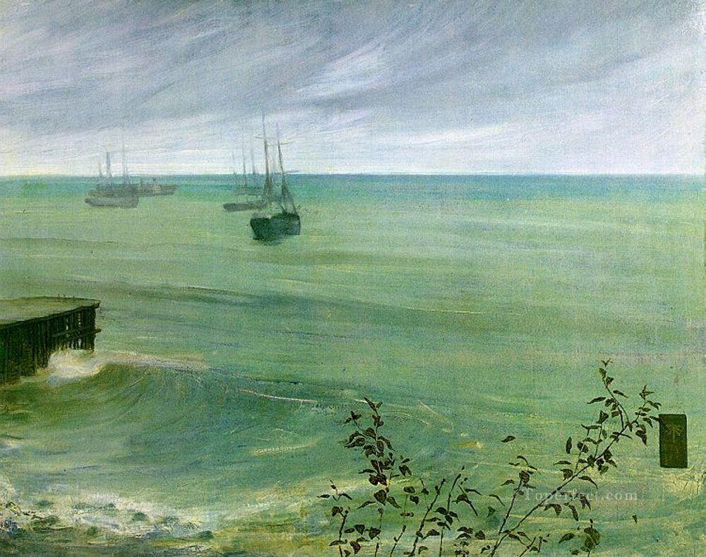 Symphony in Grey and Green The Ocean James Abbott McNeill Whistler Oil Paintings